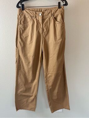 TWP Straight Leg Pants Women’s Size 4 Tan Khaki Chino Casual Quiet Luxury NWOT